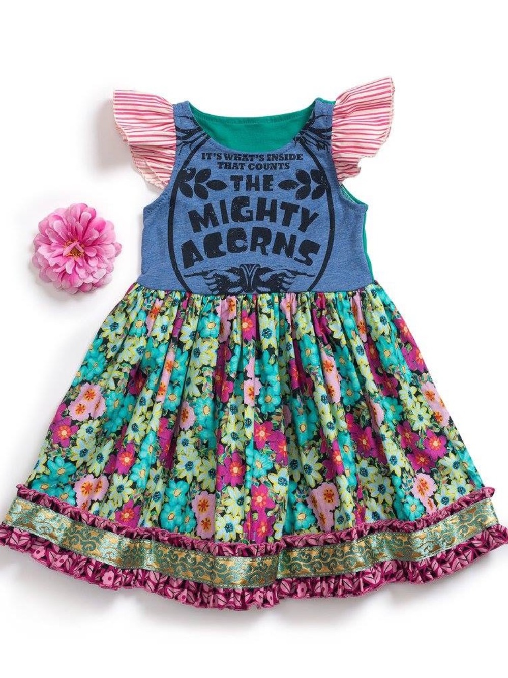 Matilda Jane Platinum Mighty Acorns Tank Dress